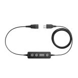 Jabra abra Link 260, USB enabler QD to USB, Plug & Play connection for corded Headsets with PC-based Audio- and voice applications, Call Control bu...