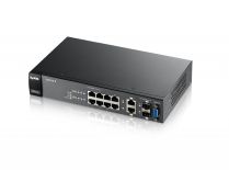 ZyXEL Zyxel GS2210-8 8-port GbE L2 Switch, separate 2x GbE combo (RJ45/SFP) ports