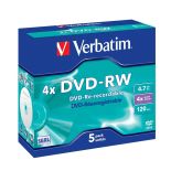 Verbatim DVD-RW 4.7GB 4x (jewel case, 5szt)