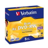 Verbatim mini DVD+RW [ jewel case 5 , 1.4GB , 4x ]