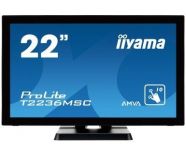 iiyama Monitor IIyama T2236MSC-B2 21.5inch, AMVA touchscreen, Full HD, VGA, DVI-D, HDMI