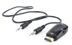Gembird adapter HDMI-A(M)->VGA(F) + Audio