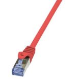 LogiLink Patchcord Cat.6A 10G S/FTP PIMF PrimeLine 1m czerwony