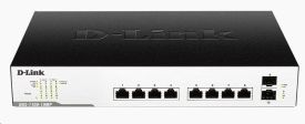 D-Link 10-Port PoE+ Gigabit Smart Switch (8XPoE, 130W)