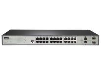 Netis Switch Rack 19'' 24-port 100MB 2x Combo/SFP, SNMP, zarządzany, ST3326