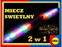 PODWÓJNY MIECZ ŚWIECĄCY świetlny star wars