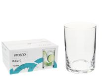 Szklanka LITERATKA 150 ml Basic KROSNO - kpl 6 szt