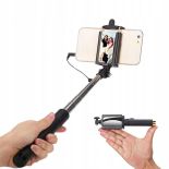 SELFIE STICK  Z KABLEM MONOPOD LUSTRO