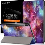 Etui na tablet Alogy Book Cover do Samsung Galaxy Tab S7 FE 5G 12.4 T730/T736B Galaxy + Szkło