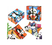 Kostka antystresowa magiczna MAGIC CUBE UKŁADANKA 3D PANDA DLA DZIECI