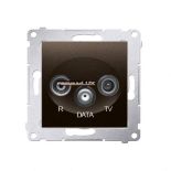 Simon54 DAD.01/46 Gniazdo R-TV-DATA (mod Simon54 D hurtownia led Premium Lux