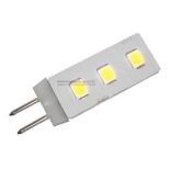 Żarówka G4 3 led smd 2835 12V DC 0,5W ciepła biała