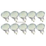 10 x Żarówka Gu10 30 led smd 2835 3.2W zimna